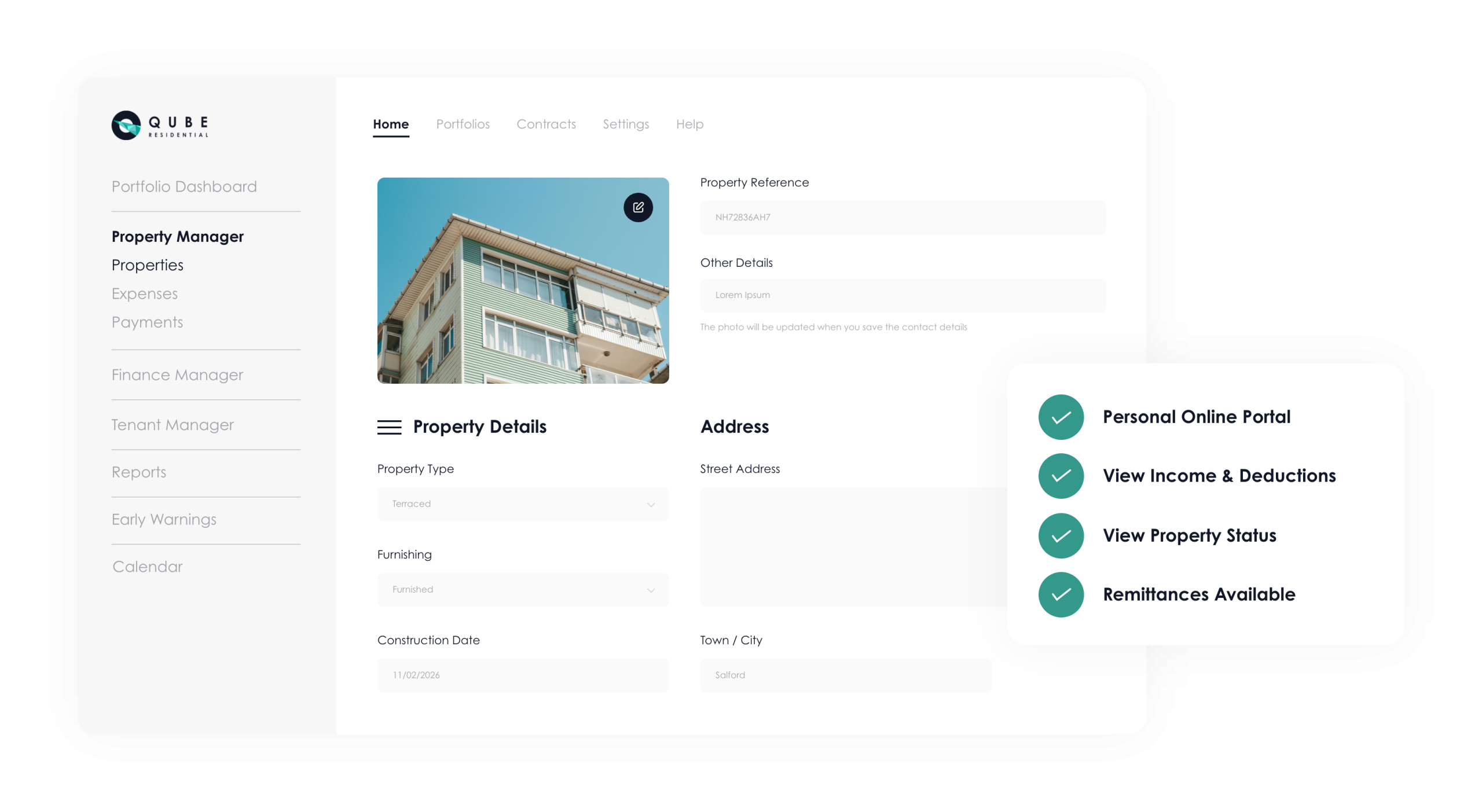 Qube residential software